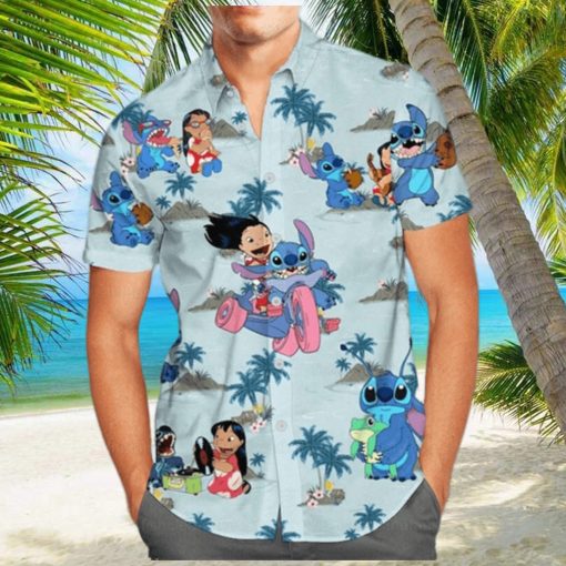 Funny Stitch And Lilo Hawaiian Shirt