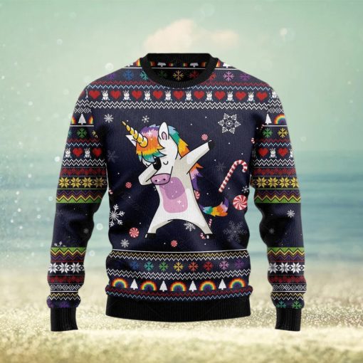 Funny Unicorn Dab Ugly Christmas Sweater Unicorn Shirt