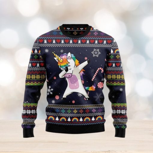 Funny Unicorn Dab Ugly Christmas Sweater Unicorn Shirt