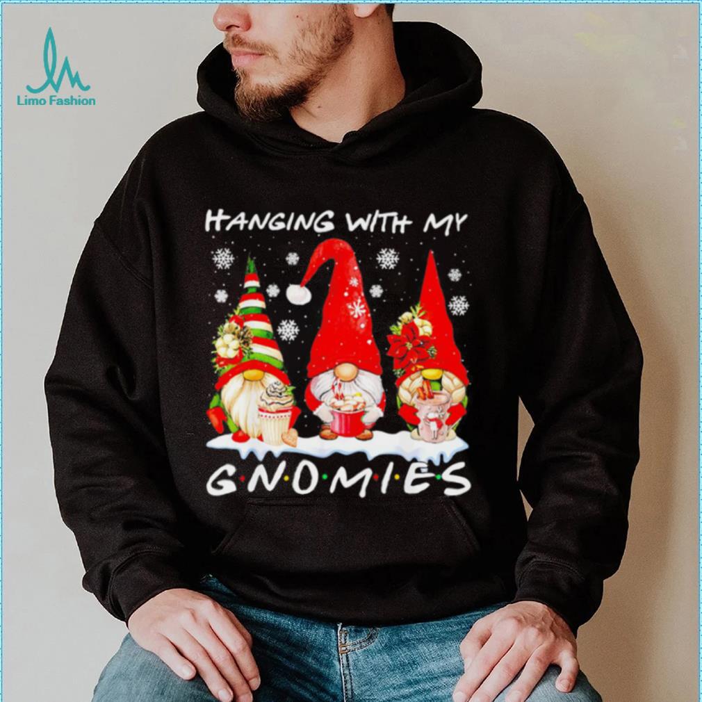 Funny christmas hanging with my gnomies funny draw shirt Limotees