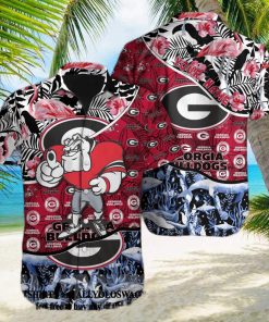 Georgia Bulldogs NCAA All Over Print Classic Hawaiian Aloha Shirt