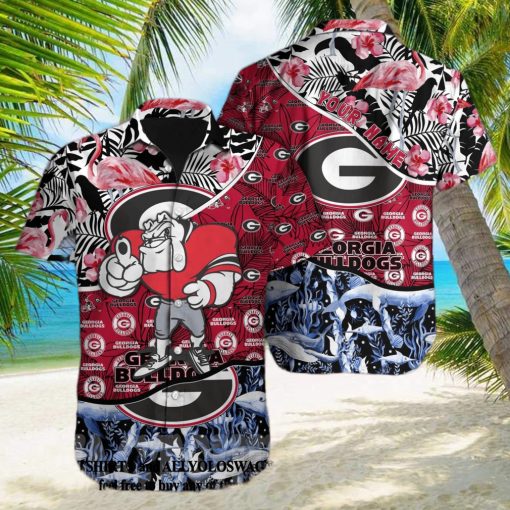 Georgia Bulldogs NCAA All Over Print Classic Hawaiian Aloha Shirt