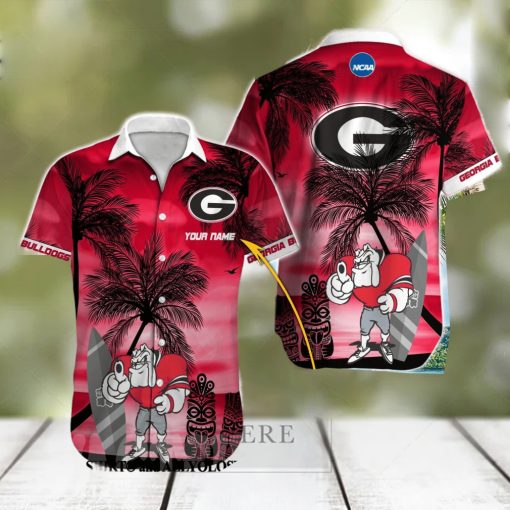 Georgia Bulldogs NCAA Full Printing Classic Hawaiian Button Shirt