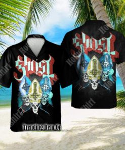 Ghost Rock Band Trio Hawaiian Shirt