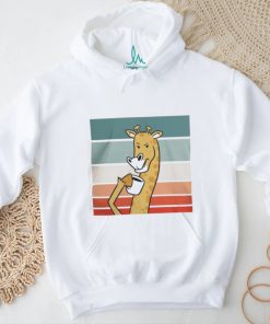 Giraffe drinking coffee T Shirt