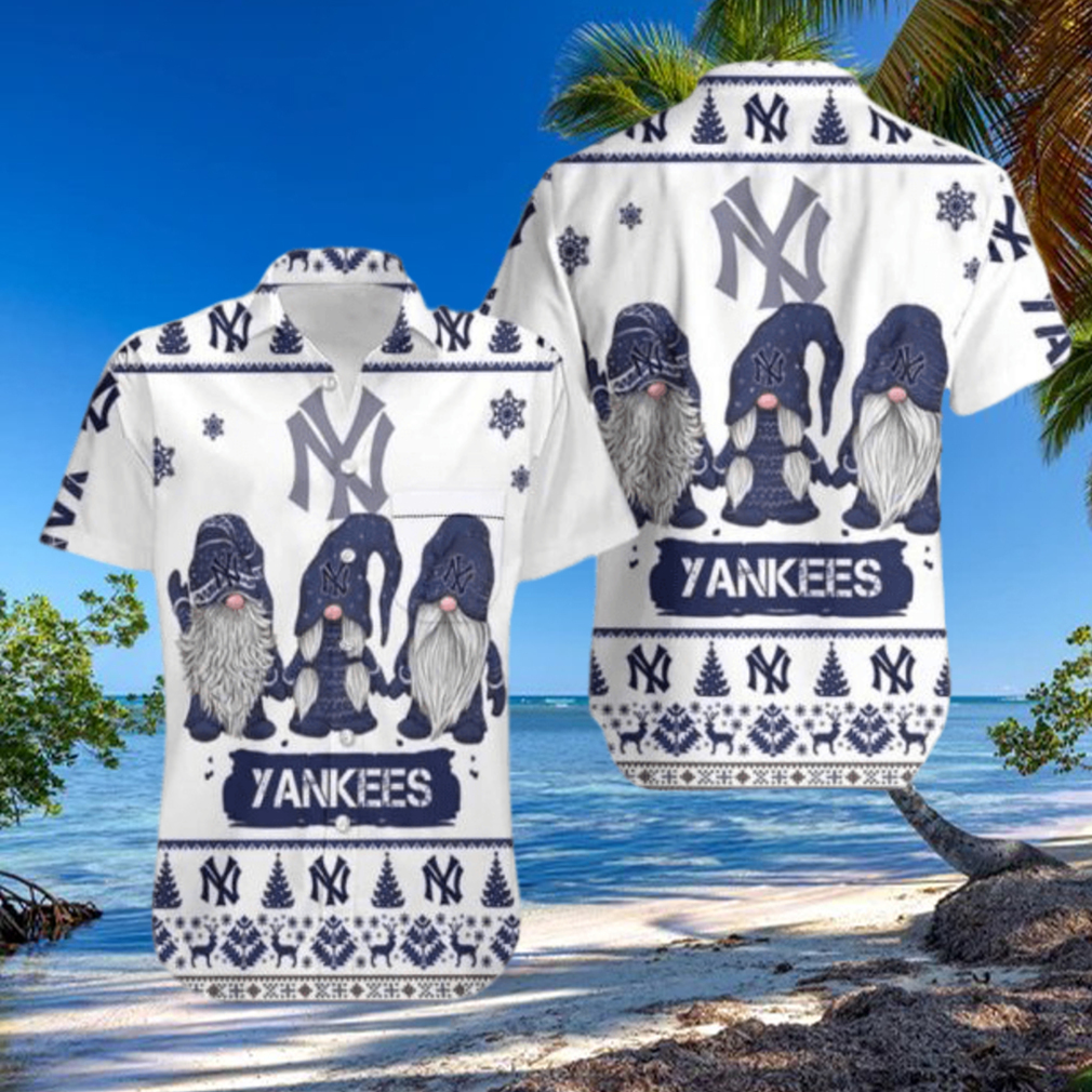 Gnomes MLB New York Yankees Hawaiian Shirt Christmas Gift For Baseball  Lovers