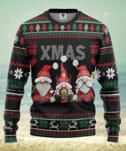 Gnomes Pattern Ugly Christmas Sweater Gift For Men Women