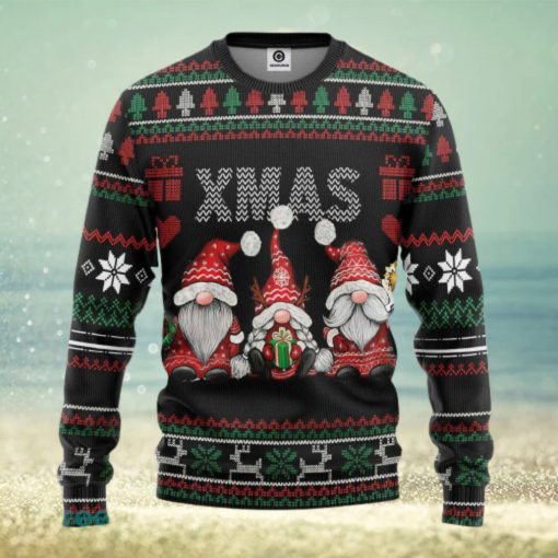 Gnomes Pattern Ugly Christmas Sweater Gift For Men Women