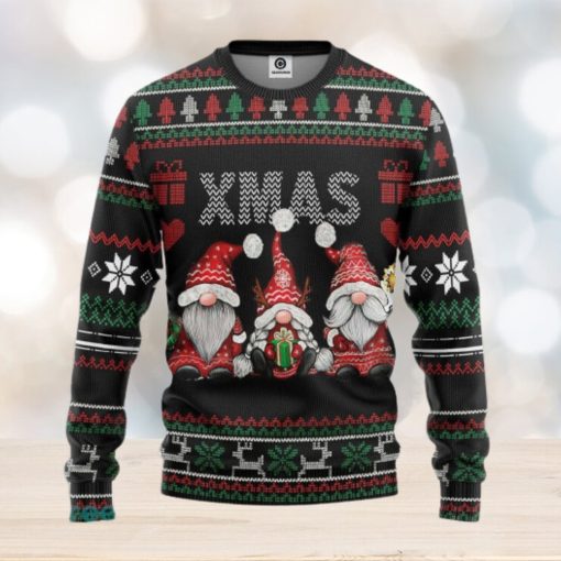 Gnomes Pattern Ugly Christmas Sweater Gift For Men Women