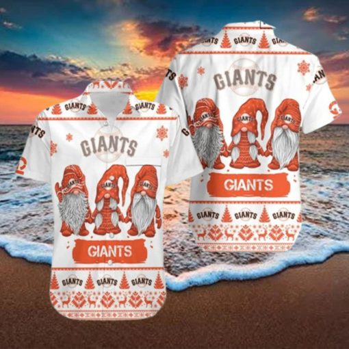 Gnomes San Francisco Giants Cool Hawaiian Shirts  49ers Hawaiian Shirt  Hawaiian Beach Short  Hawaiian Beach Short