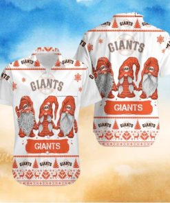 Gnomes San Francisco Giants Cool Hawaiian Shirts 49ers Hawaiian Shirt Hawaiian Beach Short Hawaiian Beach Short