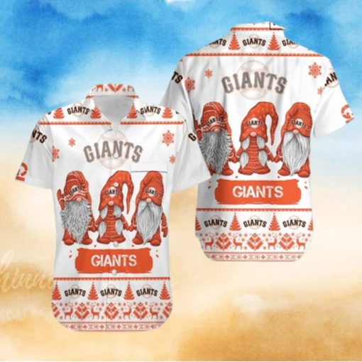 Gnomes San Francisco Giants Cool Hawaiian Shirts  49ers Hawaiian Shirt  Hawaiian Beach Short  Hawaiian Beach Short