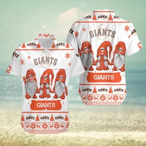 Gnomes San Francisco Giants Cool Hawaiian Shirts  49ers Hawaiian Shirt  Hawaiian Beach Short  Hawaiian Beach Short