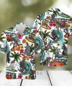 Godzilla Hawaiian Shirt Collection Art Summer Beach Shirt