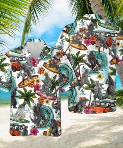 Godzilla Hawaiian Shirt Collection Art Summer Beach Shirt