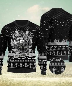 Going Our Way The Haunted Mansion Ugly Halloween Sweater Black Gift For Men And Women