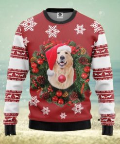 Golden Retriever Dog Custom Ugly Christmas Sweater 3D Merry Christmas Knitting Idea For Men And Women