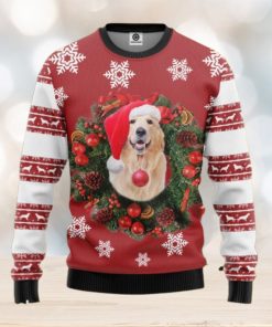 Golden Retriever Dog Custom Ugly Christmas Sweater 3D Merry Christmas Knitting Idea For Men And Women