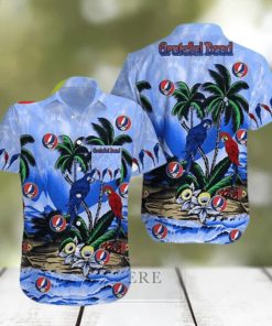 Grateful Dead Parrot Couple Summer Beach Hawaiian Shirt