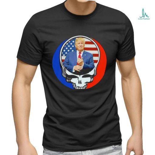 Grateful Dead skull X Donald Trump logo shirt