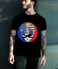 Grateful Dead skull X Donald Trump logo shirt