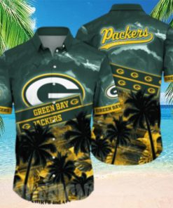 Green Bay Packers NFL Flower Tropical All Over Print Hawaiian Shirt