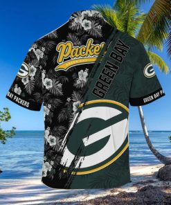 Green Bay Packers NFL x Mickey Mouse Tropical Pattern Hawaiian Shirt