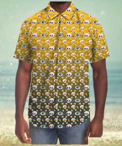 Green Bay Packers Skull NFL Hawaii Shirt For Men And Women Gift Hawaiian Shirt Fans