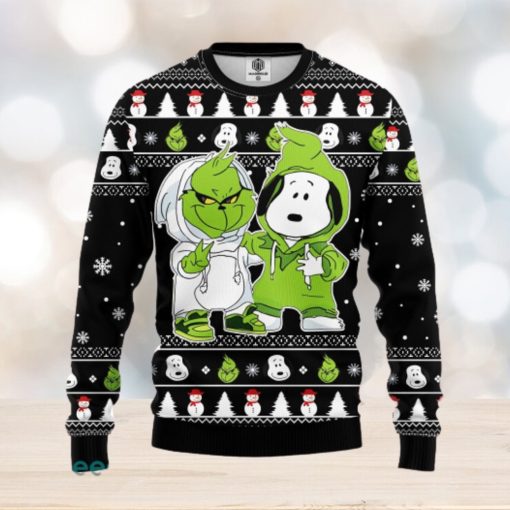 Grinch And Snoopy Ugly Christmas Sweater Amazing Gift Men And Women Christmas Gift