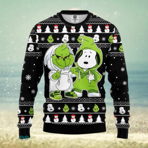 Grinch And Snoopy Ugly Christmas Sweater Amazing Gift Men And Women Christmas Gift