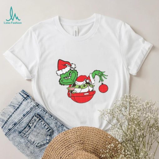 Grinch With Baby Yoda Christmas T Shirt