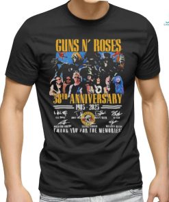 Guns N’ Roses 38th Anniversary 1985 – 2023 Thank You For The Memories signatures Shirt