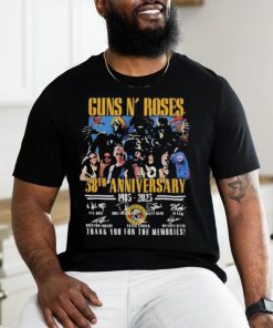 Guns N’ Roses 38th Anniversary 1985 – 2023 Thank You For The Memories signatures Shirt