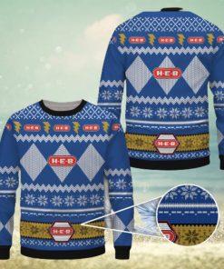 H E B Blue Merry Christmas Ugly Sweater