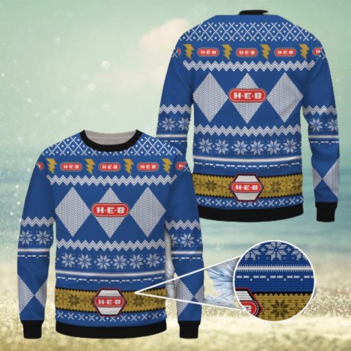 H E B Blue Merry Christmas Ugly Sweater