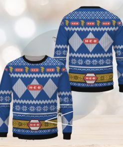 H E B Blue Merry Ugly Christmas Sweater Gift For Men Women