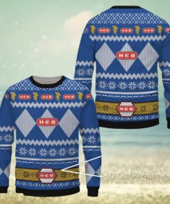 H E B Blue Merry Ugly Christmas Sweater Gift For Men Women