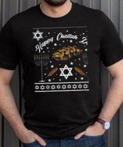 Happy Challah Days Jewish Hanukkah Ugly Christmas Shirt