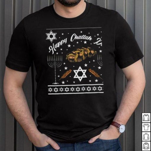 Happy Challah Days Jewish Hanukkah Ugly Christmas Shirt