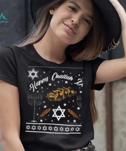 Happy Challah Days Jewish Hanukkah Ugly Christmas Shirt