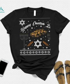 Happy Challah Days Jewish Hanukkah Ugly Christmas Shirt