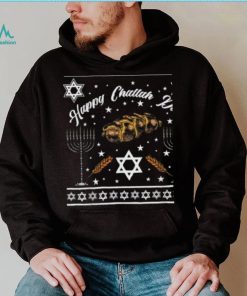 Happy Challah Days Jewish Hanukkah Ugly Christmas Shirt