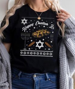 Happy Challah Days Jewish Hanukkah Ugly Christmas Shirt