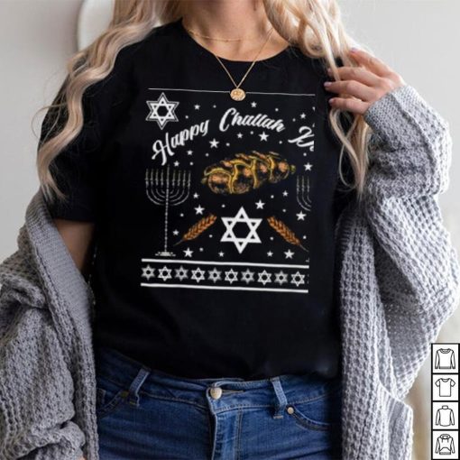 Happy Challah Days Jewish Hanukkah Ugly Christmas Shirt