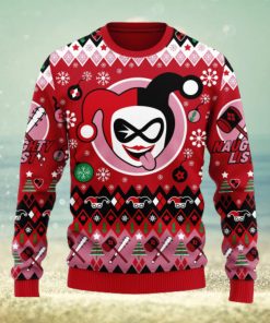 Harley Quinn Christmas Anime Xmas Ugly Christmas Sweater Gift For Men Women