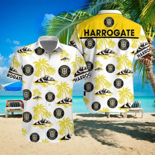 Harrogate Town AFC Button Up Shirt Hawaiian Shirt