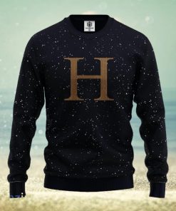 NICE) Louis Vuitton Gold Black 3D Ugly Sweater - Hothot