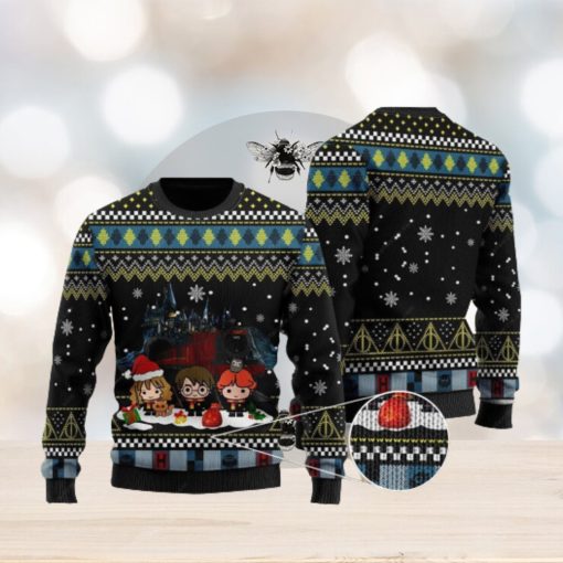 Harry Potter Harry Potter Chibi 3D Ugly Christmas Sweater Presents Christmas For Men And Women