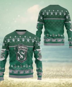 Harry Potter Slytherin Green 3D Ugly Christmas Sweater Presents Christmas For Men And Women