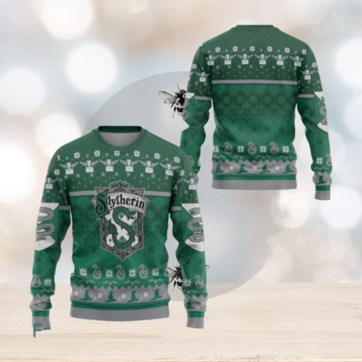 Harry Potter Slytherin Green 3D Ugly Christmas Sweater Presents Christmas For Men And Women